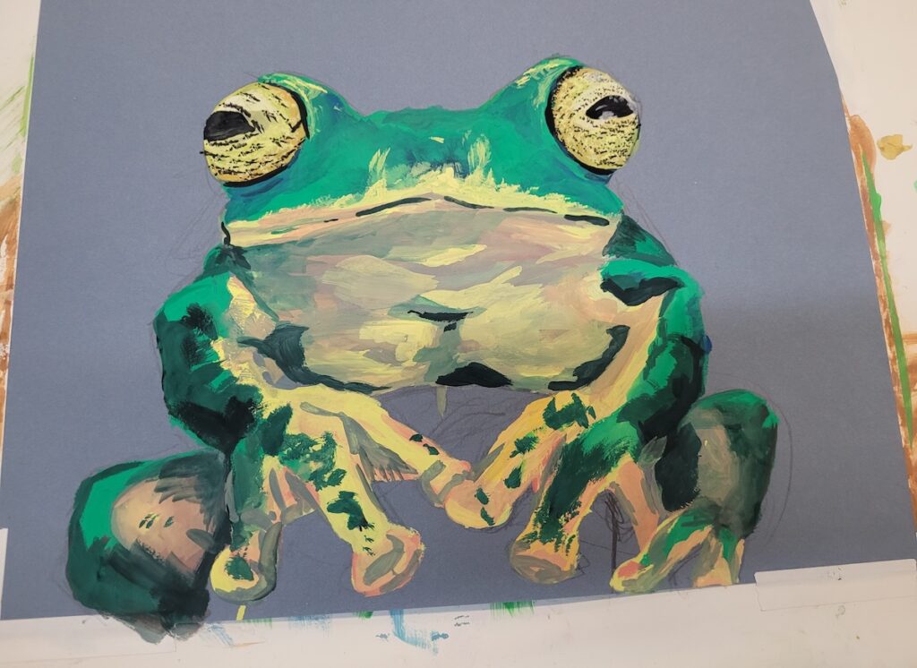 Gouache Frog
