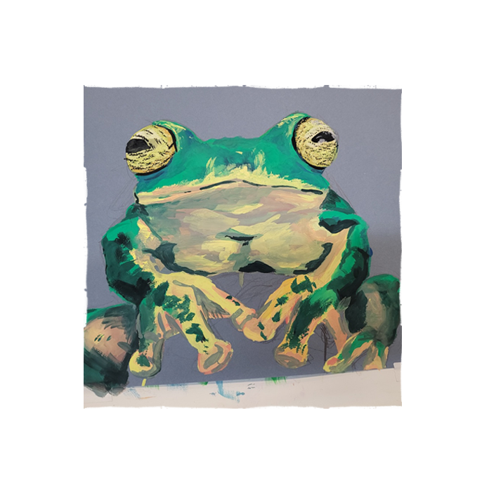Gouache Frogs