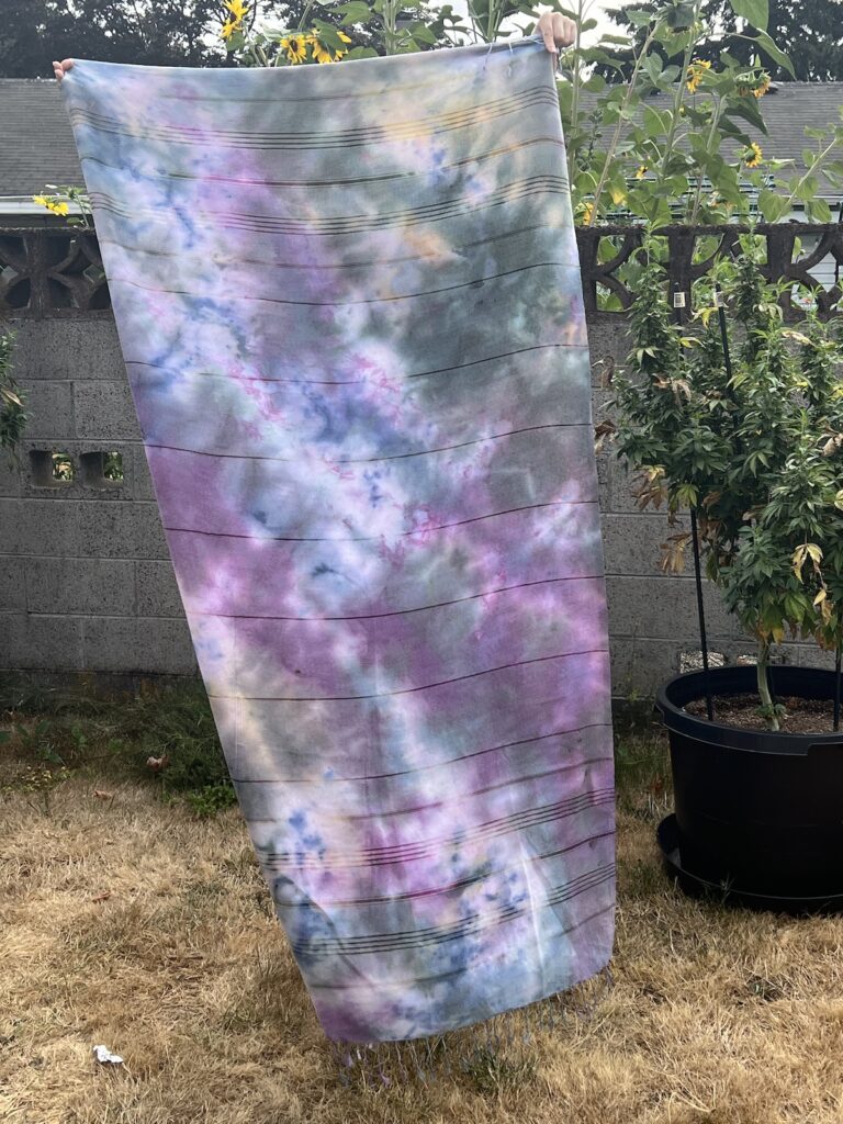 Ice Dye Beach Towel