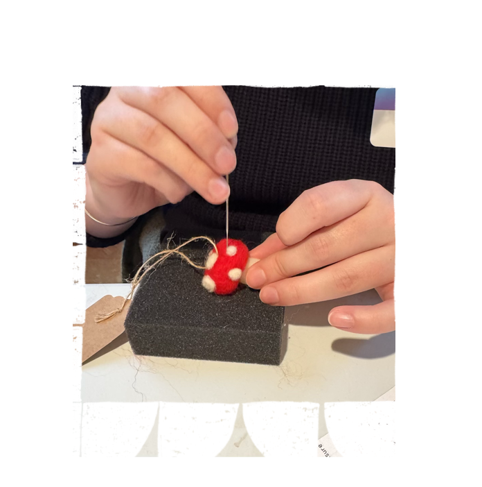 Needle Felted Mushrooms